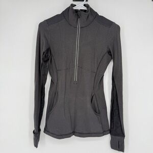 Lululemon Athletica Striped Quarter Zip Long Sleeve Athletic Jacket Women's XS